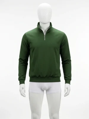 Pull camionneur col zippé mi-saison homme - Vue 1 - Pull camionneur