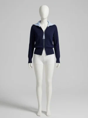 Pull camionneur coton élégant bureau femme - Vue 1 - Pull camionneur