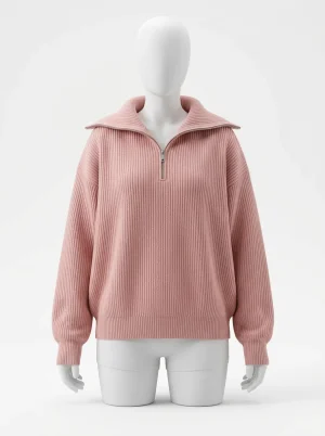 Pull camionneur coton oversize quotidien moderne femme - Vue 1 - Pull camionneur