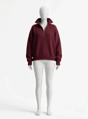 Pull camionneur femme ample style coréen épais - Vue 1 - Pull camionneur