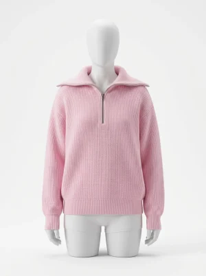 Pull camionneur femme silhouette ample tricot vintage hivernal - Vue 1 - Pull camionneur
