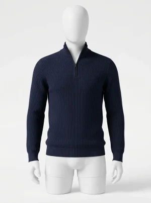 Pull camionneur homme maille légère ajusté quotidien - Vue 1 - Pull camionneur
