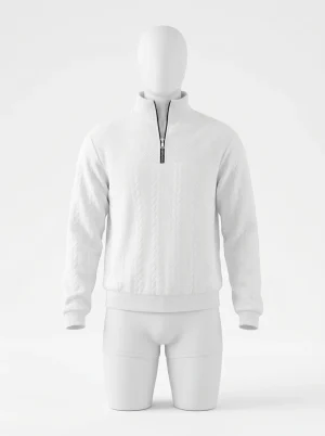 Pull camionneur jacquard décontracté quotidien homme - Vue 1 - Pull camionneur
