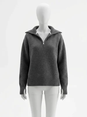 Pull camionneur laine femme coupe ample quotidienne hiver - Vue 1 - Pull camionneur