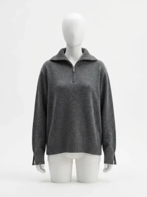 Pull camionneur laine mérinos coupe large confortable femme - Vue 1 - Pull camionneur