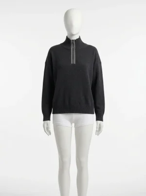 Pull camionneur pure laine mérinos luxe femme - Vue 1 - Pull camionneur